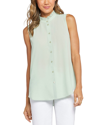 Nydj Print Ruffle Neck Sleeveless Top