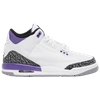 Jordan Boys  Retro 3 In White/purple/black