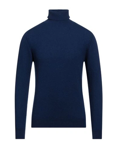 Diktat Man Turtleneck Navy Blue Size Xl Cashmere In Navy Blue
