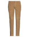 Baronio Man Pants Camel Size 31 Cotton, Elastane In Beige