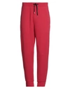 Armani Exchange Man Pants Black Size M Cotton, Polyester In Red