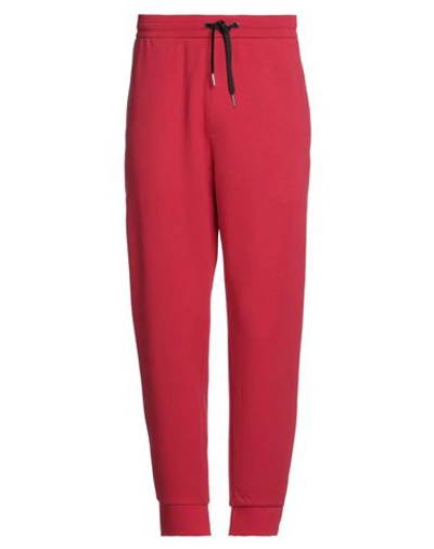 Armani Exchange Man Pants Black Size M Cotton, Polyester In Red