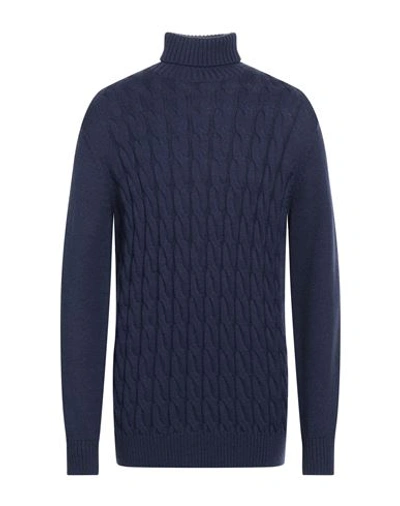 Diktat Man Turtleneck Blue Size Xxl Wool, Acrylic In Blue