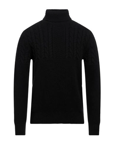 +39 Masq Man Turtleneck Black Size 42 Wool In Black