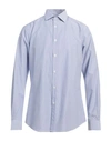 Siviglia Man Shirt Navy Blue Size 17 ½ Cotton, Polyester