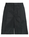 Valentino Garavani Man Shorts & Bermuda Shorts Black Size 32 Polyester, Elastomultiester