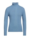 Stilosophy Man Turtleneck Light Blue Size Xl Acrylic, Wool, Polyamide, Elastane