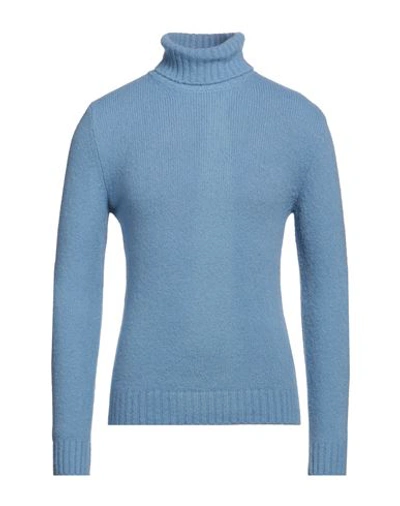 Stilosophy Man Turtleneck Light Blue Size Xl Acrylic, Wool, Polyamide, Elastane In Blue