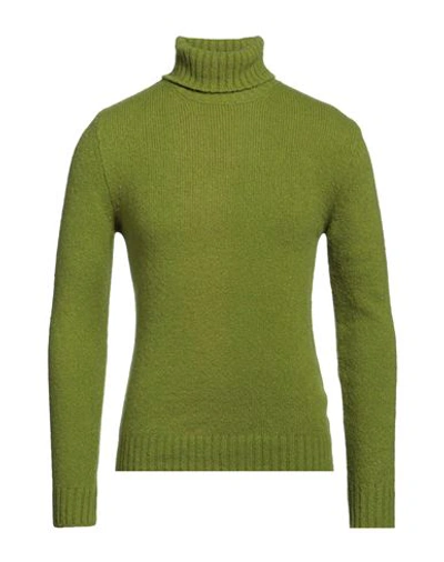 Stilosophy Man Turtleneck Acid Green Size Xxl Acrylic, Wool, Polyamide, Elastane In Green