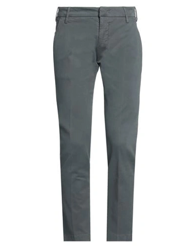 Entre Amis Man Pants Grey Size 30 Cotton, Elastane In Grey