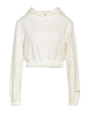 Hinnominate Woman Sweatshirt Ivory Size Xxs Cotton In White