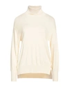 Caractere Caractère Woman Turtleneck Ivory Size M Acrylic, Polyamide, Viscose, Cashmere In White