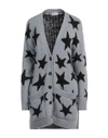 Red Valentino Jacquard-knit Cardigan In Grey