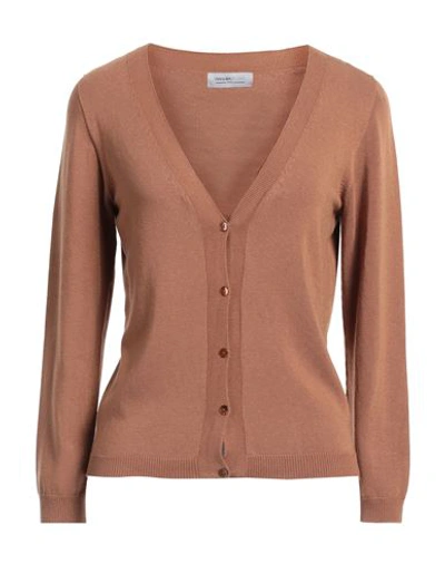 Pianurastudio Woman Cardigan Brown Size S Viscose, Acrylic, Elastane In Brown