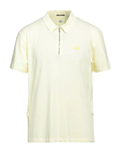 C.p. Company C. P. Company Man Polo Shirt Yellow Size Xs Cotton, Polyamide