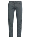 Exte Man Denim Pants Grey Size 38 Cotton, Elastane