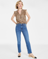 On 34th Women's High Rise Straight-leg Jeans, Regular And Short, Created For Macy's In Medium Dark