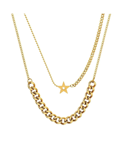 Akalia Layered Gold Plated You Shine Necklace