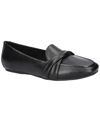 Easy Street Betty Womens Faux Leather Slip-on Loafers In Black