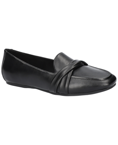 Easy Street Betty Womens Faux Leather Slip-on Loafers In Black