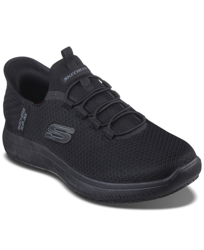 Skechers Summits Mens Slip On Casual Casual And Fashion Sneakers In Black