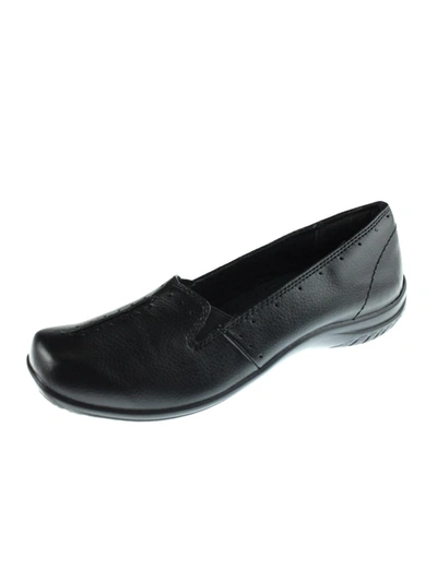 Easy Street Purpose Womens Faux Leather Square Toe Loafers In Black