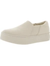 Vince Warren Croco Slip-on Sneakers In White