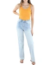 Re/done Ribbed Tank Bodysuit In Orange