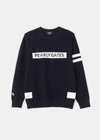 PEARLY GATES PEARLY GATES NAVY CREWNECK KNIT PULLOVER