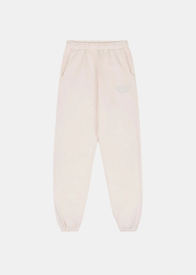 Sporty And Rich Prince Health Cotton Sweatpants In Cream