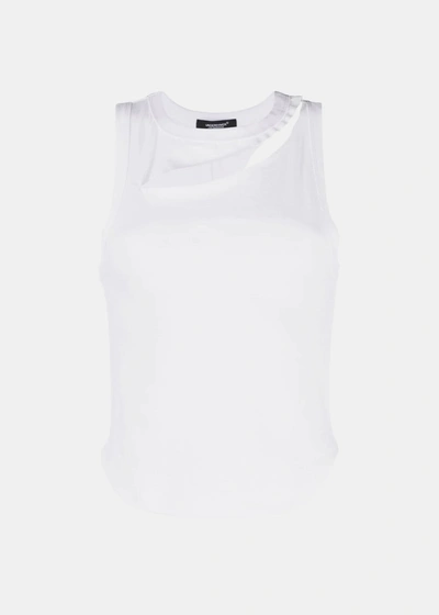 Undercover White Cutout Tank Top