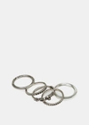 Werkstatt:münchen Stacked Rings In Silver