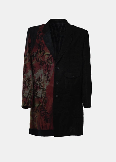Yohji Yamamoto Black N-denim P + Seperate Fabric Jacket