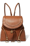SEE BY CHLOÉ OLGA TEXTURED-LEATHER BACKPACK