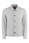 Herno Virgin-wool Shirt Jacket In Grey