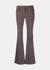 ACNE STUDIOS ACNE STUDIOS DOVE PURPLE LOW-RISE FLARED TROUSERS