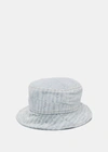 Amiri Blue Repeat Bucket Hat In Stone Indigo