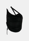 Andreädamo Andreādamo One-shoulder Top In Black