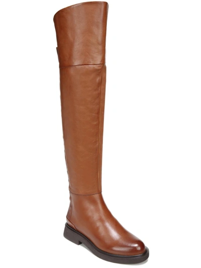 Franco Sarto Haleen Womens Leather Wide Calf Knee-high Boots In Multi