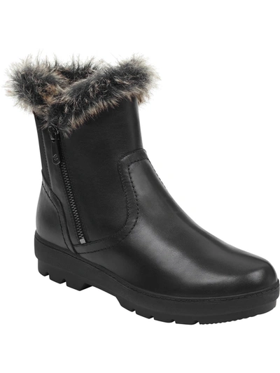 Easy Spirit Adabelle Womens Faux Fur Lined Cold Weather Winter Boots In Black