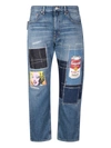 Junya Watanabe Patchwork Jeans In Blue