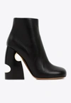 Off-white 110 Meteor Block Ankle Boots In Nappa Leather In Black