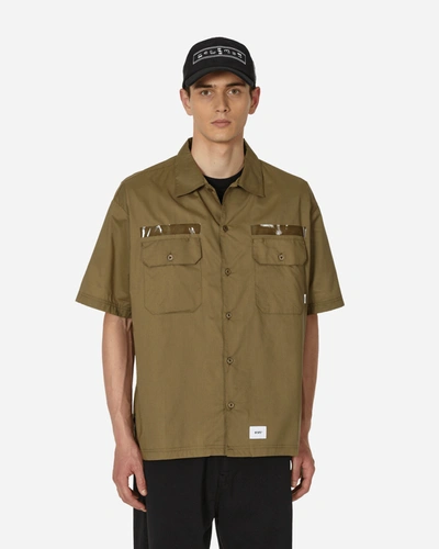 Wtaps Deck Shortsleeve Shirt Olive Drab In Green