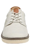 Johnston & Murphy Mcguffey Knit Saddle Shoe In White