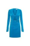 Rebecca Vallance Bernadette Mini Dress Blue