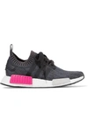 ADIDAS ORIGINALS NMD R1 RUBBER-PANELED PRIMEKNIT SNEAKERS