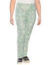 CAROLINA HERRERA Plus Printed Slim Trousers,0400095099163