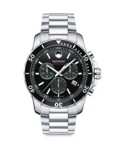 Movado 'series 800' Chronograph Bracelet Watch, 42mm In Grey/black