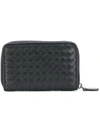 OUTSOURCE IMAGES INTRECCIATO WEAVE ZIP-AROUND WALLET,464850V001N12136533