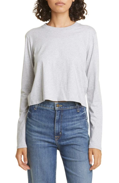 Loulou Studio Masal Long Sleeve Cotton T-shirt In White